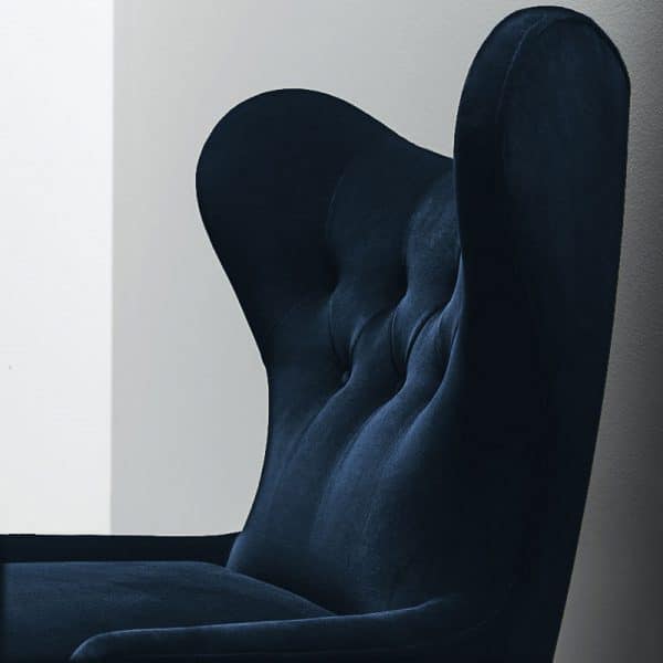 Ampère Lounge Chair in Velvet