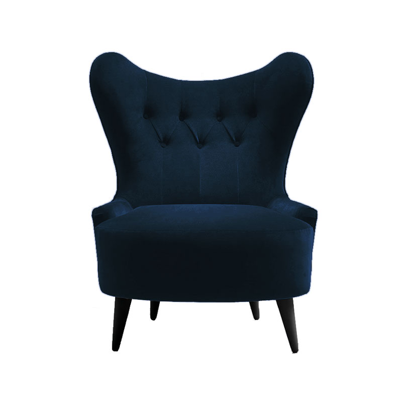 Olson and Baker Ampère Lounge Chair in Velvet by Olson and Baker Studio Olson and Baker - Designer & Contemporary Sofas, Furniture - Olson and Baker showcases original designs from authentic, designer brands. Buy contemporary furniture, lighting, storage, sofas & chairs at Olson + Baker.
