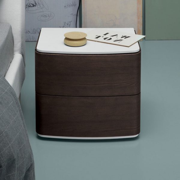 Dalton Bedside Table with Two Drawers