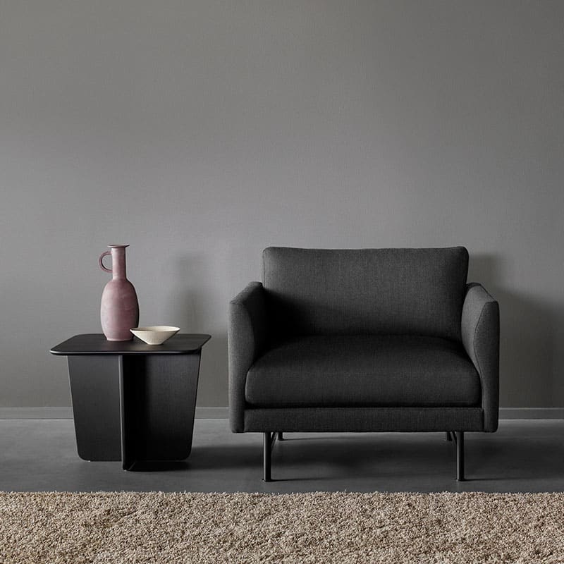 Fredericia Calmo 95 Armchair Lifeshot 01 Olson and Baker - Designer & Contemporary Sofas, Furniture - Olson and Baker showcases original designs from authentic, designer brands. Buy contemporary furniture, lighting, storage, sofas & chairs at Olson + Baker.