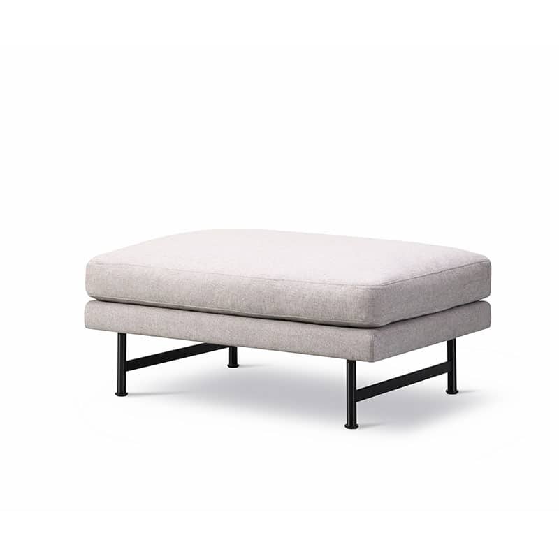 Fredericia Calmo 95 Ottoman Sunniva 717 Black 02 Olson and Baker - Designer & Contemporary Sofas, Furniture - Olson and Baker showcases original designs from authentic, designer brands. Buy contemporary furniture, lighting, storage, sofas & chairs at Olson + Baker.