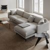 Fredericia Calmo 95 RH Chaise Sofa Lifeshot 01 Olson and Baker - Designer & Contemporary Sofas, Furniture - Olson and Baker showcases original designs from authentic, designer brands. Buy contemporary furniture, lighting, storage, sofas & chairs at Olson + Baker.