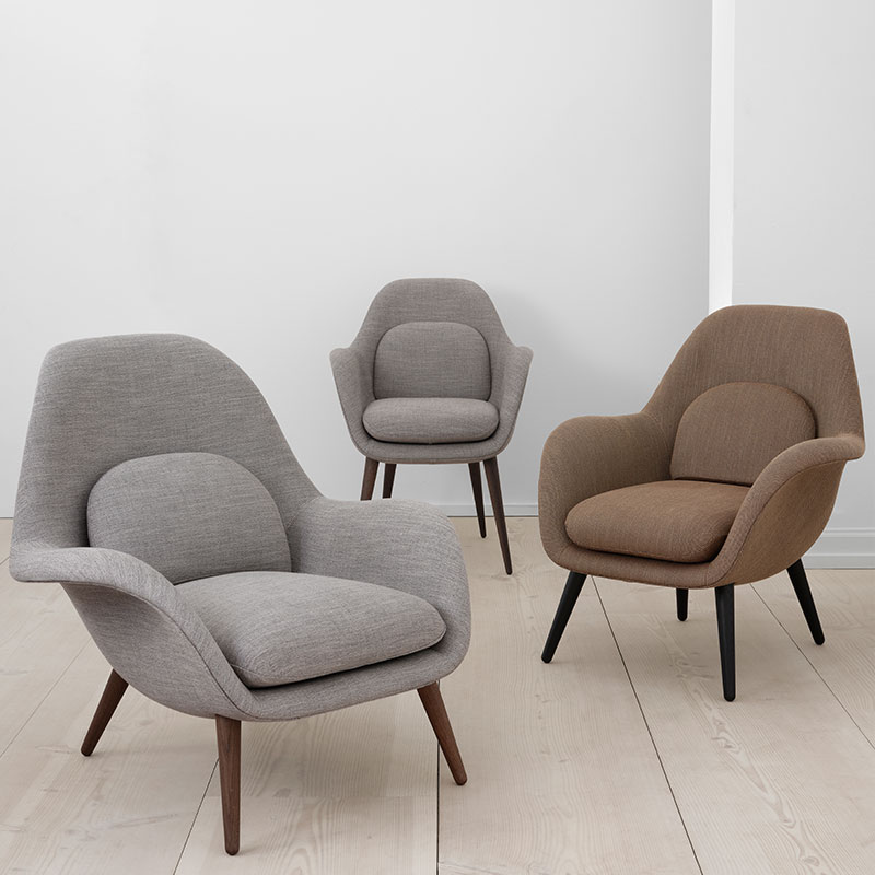 Buy Fredericia's Swoon Dining Chair by Space Copenhagen Olson + Baker