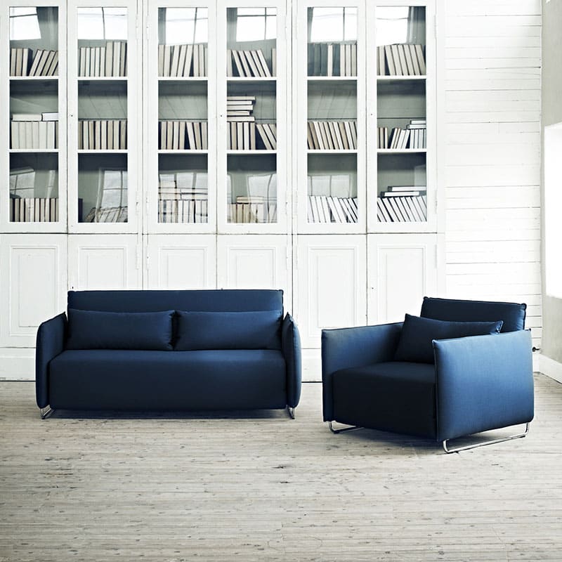 Softline Cord Chair & Single Sofa Bed Tempo 275 Lifeshot 01 Olson and Baker - Designer & Contemporary Sofas, Furniture - Olson and Baker showcases original designs from authentic, designer brands. Buy contemporary furniture, lighting, storage, sofas & chairs at Olson + Baker.