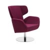 Softline Cosy Wing Chair Felt 629 Chrome 03 Olson and Baker - Designer & Contemporary Sofas, Furniture - Olson and Baker showcases original designs from authentic, designer brands. Buy contemporary furniture, lighting, storage, sofas & chairs at Olson + Baker.