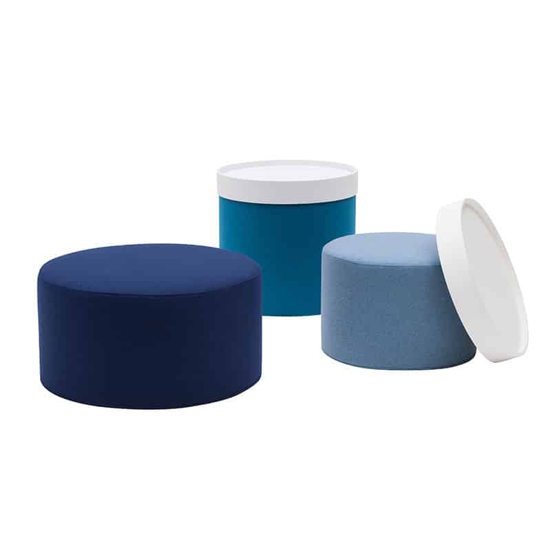 Softline Drum Pouf 02 Olson and Baker - Designer & Contemporary Sofas, Furniture - Olson and Baker showcases original designs from authentic, designer brands. Buy contemporary furniture, lighting, storage, sofas & chairs at Olson + Baker.