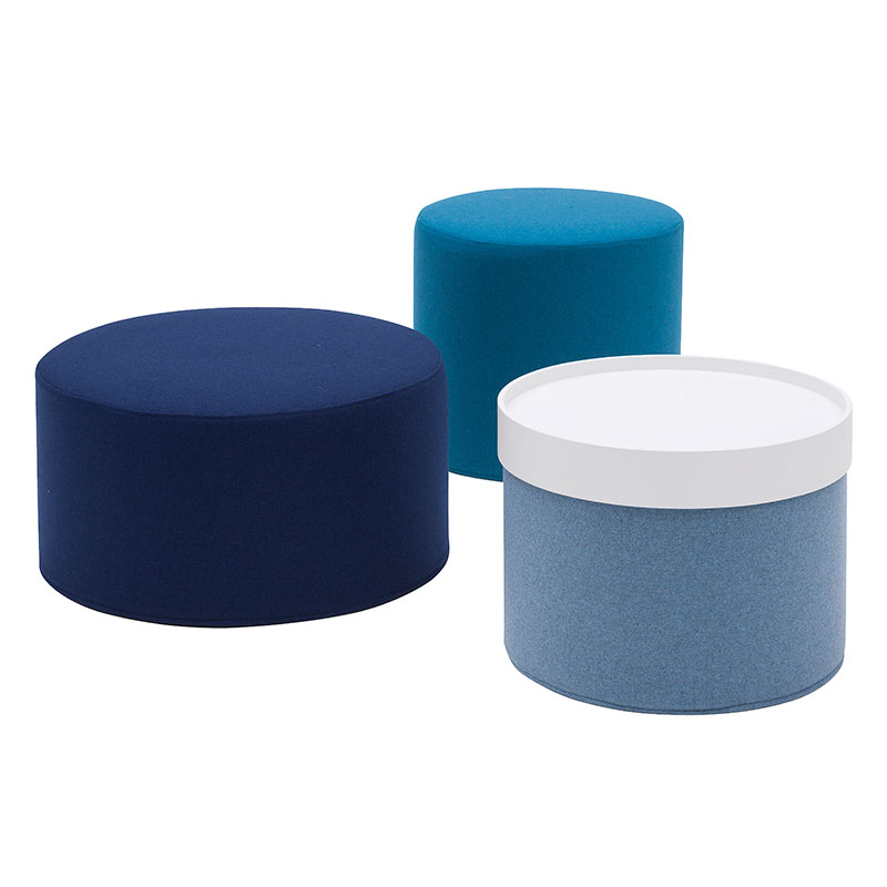 Softline Drum Pouf 03 Olson and Baker - Designer & Contemporary Sofas, Furniture - Olson and Baker showcases original designs from authentic, designer brands. Buy contemporary furniture, lighting, storage, sofas & chairs at Olson + Baker.