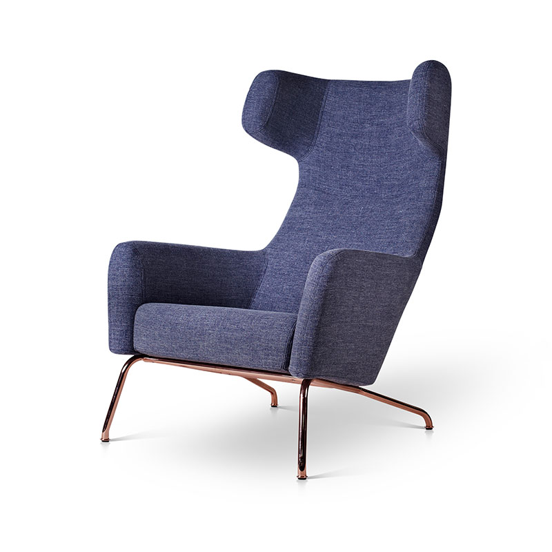 Softline Havana Wing Chair Copper 01 Olson and Baker - Designer & Contemporary Sofas, Furniture - Olson and Baker showcases original designs from authentic, designer brands. Buy contemporary furniture, lighting, storage, sofas & chairs at Olson + Baker.