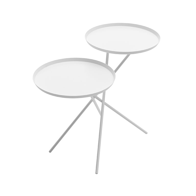 Softline Monday Side Table White 02 Olson and Baker - Designer & Contemporary Sofas, Furniture - Olson and Baker showcases original designs from authentic, designer brands. Buy contemporary furniture, lighting, storage, sofas & chairs at Olson + Baker.