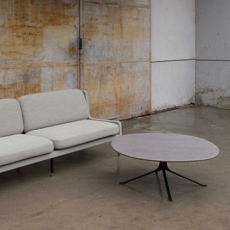 Stellar Works Blink Round Coffee Table by Yabu Pushelberg wood 2 Olson and Baker - Designer & Contemporary Sofas, Furniture - Olson and Baker showcases original designs from authentic, designer brands. Buy contemporary furniture, lighting, storage, sofas & chairs at Olson + Baker.