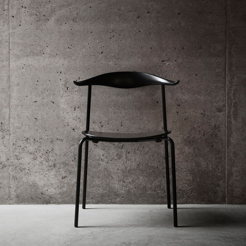 Carl Hansen CH88T Unupholstered Chair by Hans Wegner Black life 2 Olson and Baker - Designer & Contemporary Sofas, Furniture - Olson and Baker showcases original designs from authentic, designer brands. Buy contemporary furniture, lighting, storage, sofas & chairs at Olson + Baker.