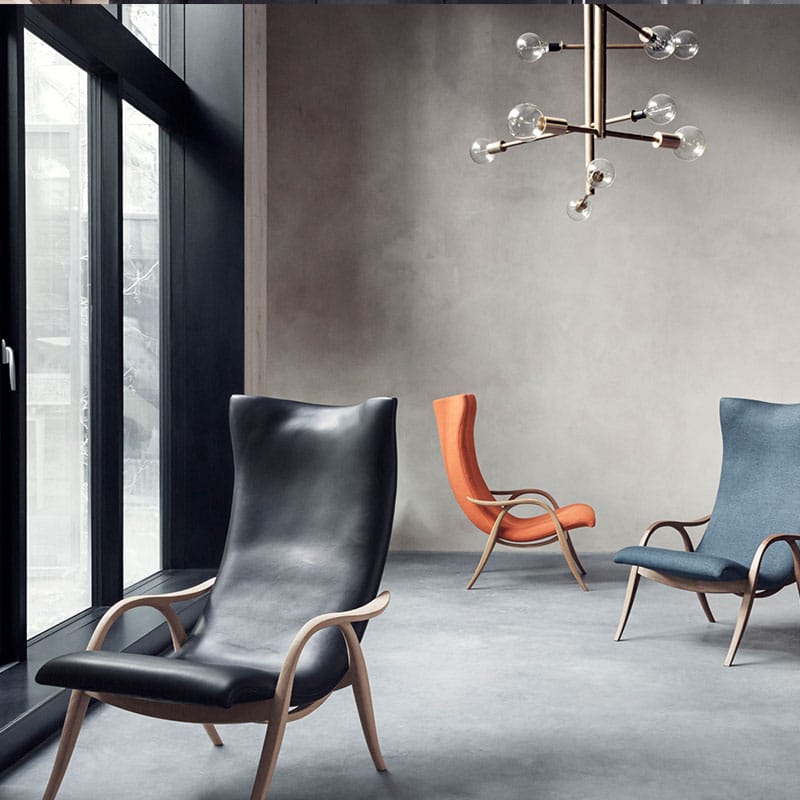 Carl Hansen FH429 Signature Lounge Chair by Frits Hanningsen life 5 Olson and Baker - Designer & Contemporary Sofas, Furniture - Olson and Baker showcases original designs from authentic, designer brands. Buy contemporary furniture, lighting, storage, sofas & chairs at Olson + Baker.