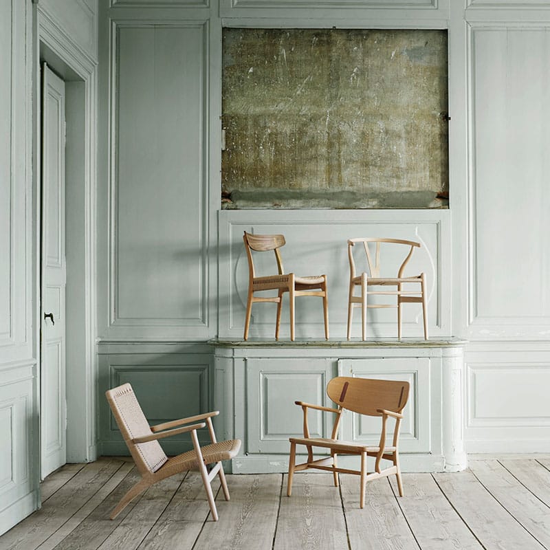 Carl Hansen CH23 Chair by Hans Wegner life 2 Olson and Baker - Designer & Contemporary Sofas, Furniture - Olson and Baker showcases original designs from authentic, designer brands. Buy contemporary furniture, lighting, storage, sofas & chairs at Olson + Baker.