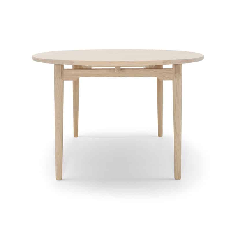 Carl Hansen CH338 200cm Oval Dining Table by Hans Wegner in Soaped Oak 3 Olson and Baker - Designer & Contemporary Sofas, Furniture - Olson and Baker showcases original designs from authentic, designer brands. Buy contemporary furniture, lighting, storage, sofas & chairs at Olson + Baker.