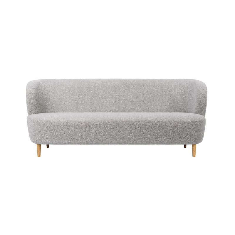 Gubi Stay Sofa 190cm with Wooden Legs by Space Copenhagen Olson and Baker - Designer & Contemporary Sofas, Furniture - Olson and Baker showcases original designs from authentic, designer brands. Buy contemporary furniture, lighting, storage, sofas & chairs at Olson + Baker.