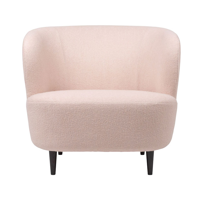 Gubi Stay Large Lounge Chair with Wooden Legs by Olson and Baker - Designer & Contemporary Sofas, Furniture - Olson and Baker showcases original designs from authentic, designer brands. Buy contemporary furniture, lighting, storage, sofas & chairs at Olson + Baker.