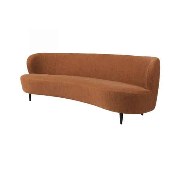 Stay Sofa Oval with Wooden Legs