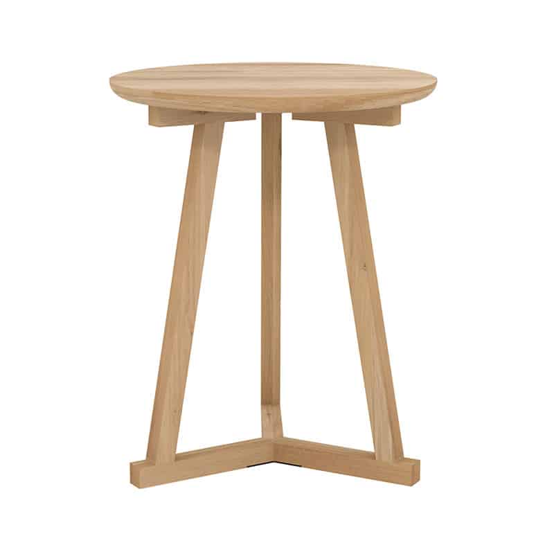 Ethnicraft Tripod Side Table - Oak - Clearance by Ethnicraft Design Studio Olson and Baker - Designer & Contemporary Sofas, Furniture - Olson and Baker showcases original designs from authentic, designer brands. Buy contemporary furniture, lighting, storage, sofas & chairs at Olson + Baker.