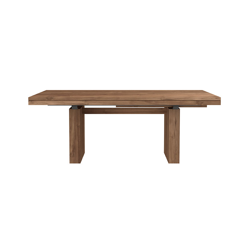 Ethnicraft Double Dining Table Extendable by Olson and Baker - Designer & Contemporary Sofas, Furniture - Olson and Baker showcases original designs from authentic, designer brands. Buy contemporary furniture, lighting, storage, sofas & chairs at Olson + Baker.