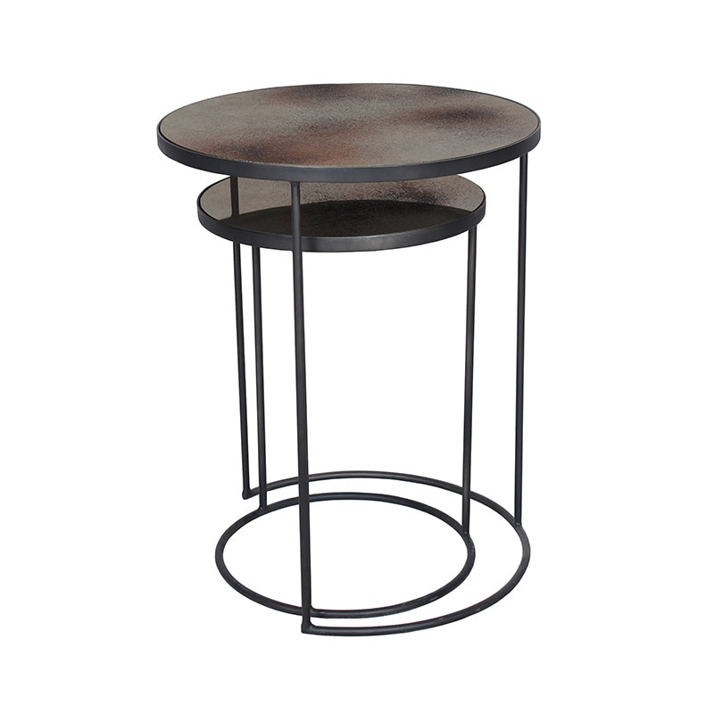 Ethnicraft Nesting Side Table Set by Olson and Baker - Designer & Contemporary Sofas, Furniture - Olson and Baker showcases original designs from authentic, designer brands. Buy contemporary furniture, lighting, storage, sofas & chairs at Olson + Baker.