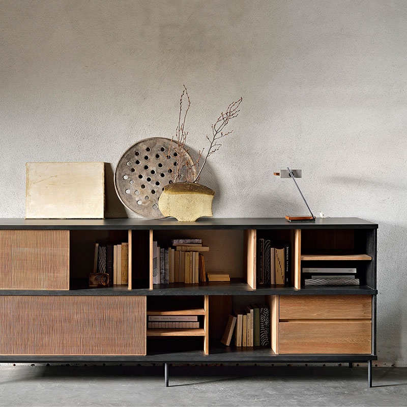 Ethnicraft_Oscar_Sideboard_by_Alain_Van_Havre_3 Olson and Baker - Designer & Contemporary Sofas, Furniture - Olson and Baker showcases original designs from authentic, designer brands. Buy contemporary furniture, lighting, storage, sofas & chairs at Olson + Baker.