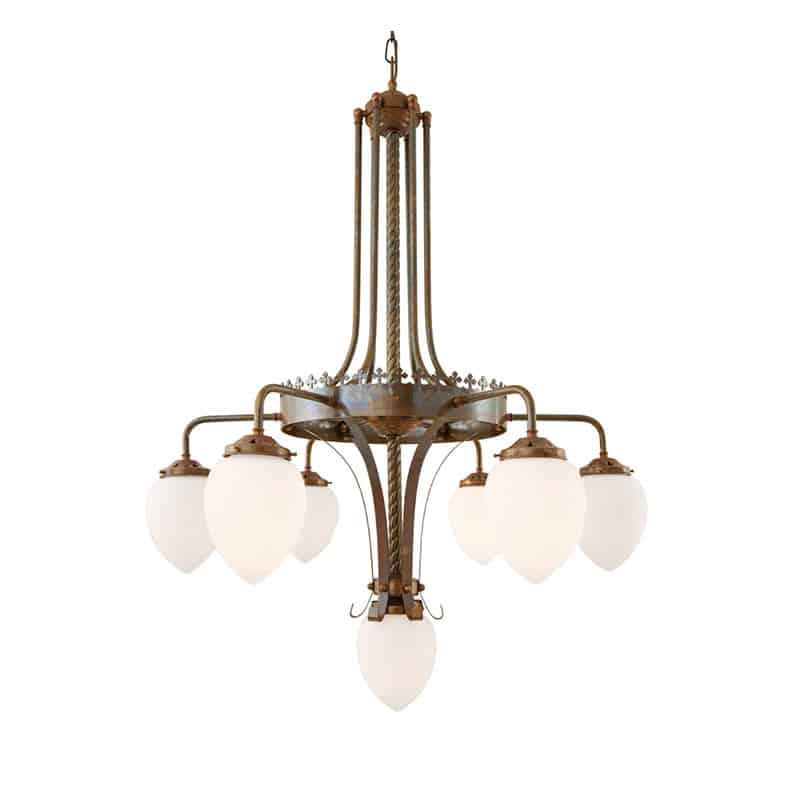 Mullan Lighting Killarney Six Arm Chandelier by Mullan Lighting Olson and Baker - Designer & Contemporary Sofas, Furniture - Olson and Baker showcases original designs from authentic, designer brands. Buy contemporary furniture, lighting, storage, sofas & chairs at Olson + Baker.