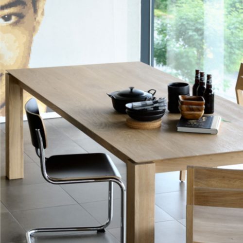 solid wood oak dining table