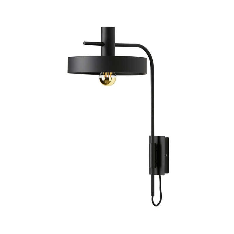 Aromas Aloa Wall Lamp in Matt Black by Fornasevi Olson and Baker - Designer & Contemporary Sofas, Furniture - Olson and Baker showcases original designs from authentic, designer brands. Buy contemporary furniture, lighting, storage, sofas & chairs at Olson + Baker.