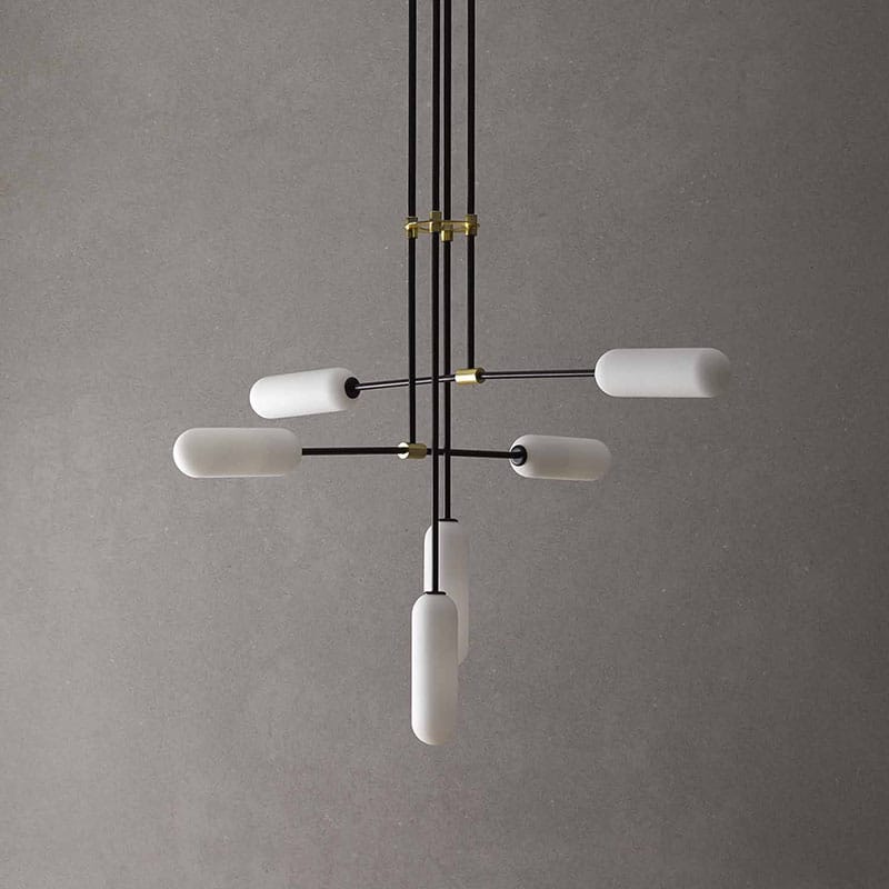 Aromas_Atil_Pendant_Lamp_in_Matt_Black_by_Pepe_Fornas_Lifeshot_01 Olson and Baker - Designer & Contemporary Sofas, Furniture - Olson and Baker showcases original designs from authentic, designer brands. Buy contemporary furniture, lighting, storage, sofas & chairs at Olson + Baker.