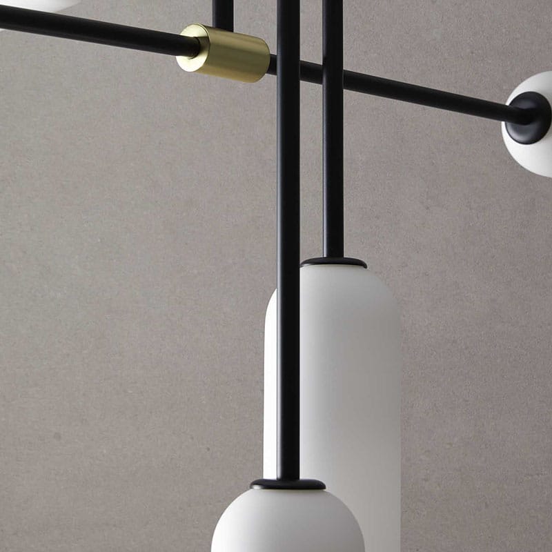 Aromas_Atil_Pendant_Lamp_in_Matt_Black_by_Pepe_Fornas_Lifeshot_02 Olson and Baker - Designer & Contemporary Sofas, Furniture - Olson and Baker showcases original designs from authentic, designer brands. Buy contemporary furniture, lighting, storage, sofas & chairs at Olson + Baker.