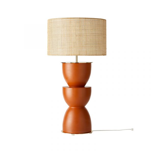 Metric Table Lamp in Tile