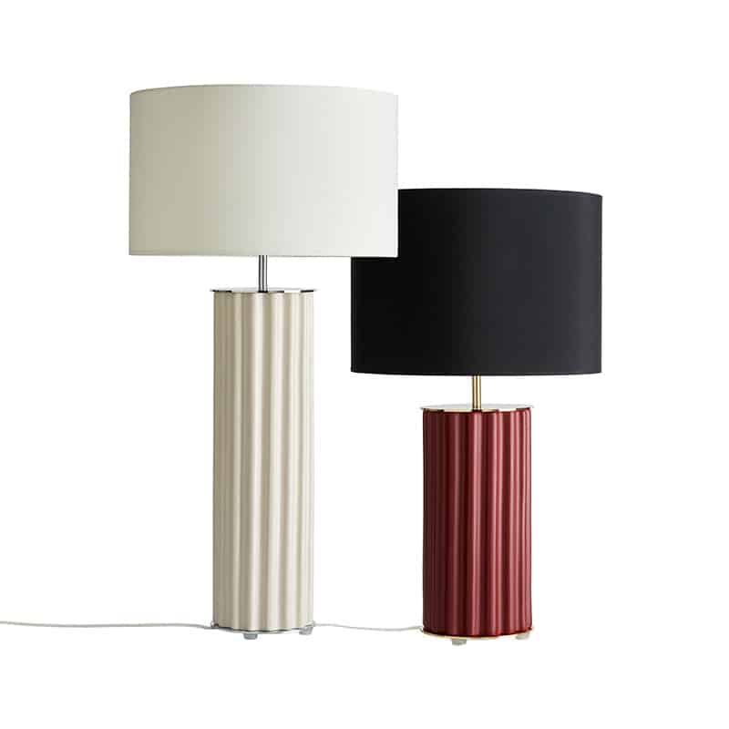 Aromas_Onica_Table_Lamp_in_Taupe_Set_of_Two_by_AC_Studio_Lifeshot Olson and Baker - Designer & Contemporary Sofas, Furniture - Olson and Baker showcases original designs from authentic, designer brands. Buy contemporary furniture, lighting, storage, sofas & chairs at Olson + Baker.