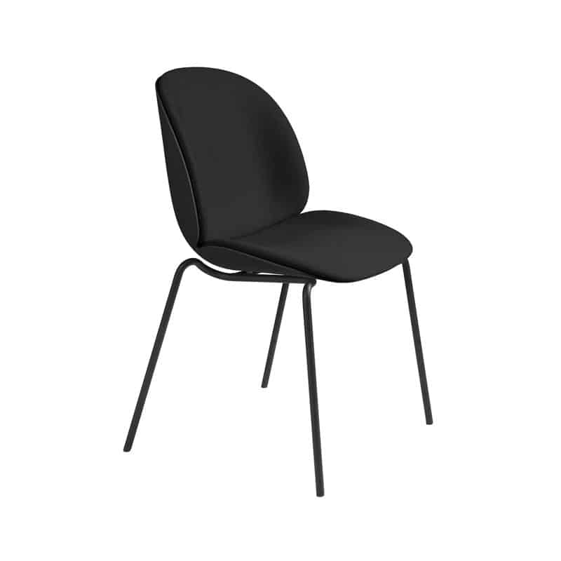 Gubi Beetle Front Upholstered Stackable Dining Chair by GamFratesi Olson and Baker - Designer & Contemporary Sofas, Furniture - Olson and Baker showcases original designs from authentic, designer brands. Buy contemporary furniture, lighting, storage, sofas & chairs at Olson + Baker.