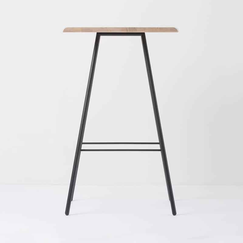 Gazzda_Leina_Bar_Table_by_Mustafa_Cohadzic_Gazzda_-_1015_White_Solid_Oak_Oiled_with_9005_Black_Matte_Powder_Coated_Steel_Legs_02 Olson and Baker - Designer & Contemporary Sofas, Furniture - Olson and Baker showcases original designs from authentic, designer brands. Buy contemporary furniture, lighting, storage, sofas & chairs at Olson + Baker.