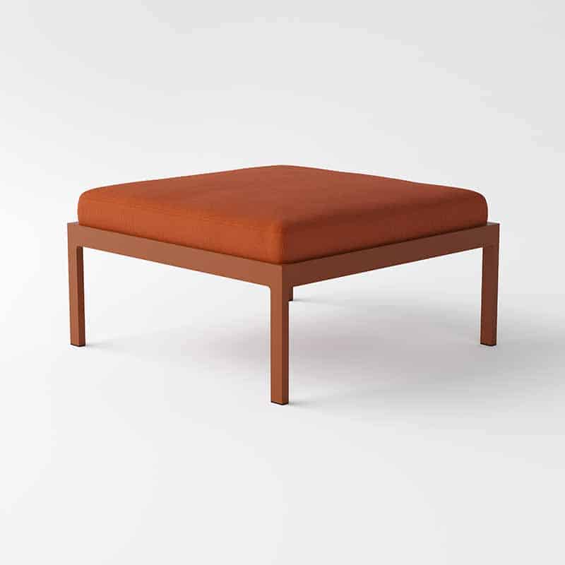 Case_Furniture_Eos_Ottoman_by_Matthew_Hilton_Rust_Angle Olson and Baker - Designer & Contemporary Sofas, Furniture - Olson and Baker showcases original designs from authentic, designer brands. Buy contemporary furniture, lighting, storage, sofas & chairs at Olson + Baker.
