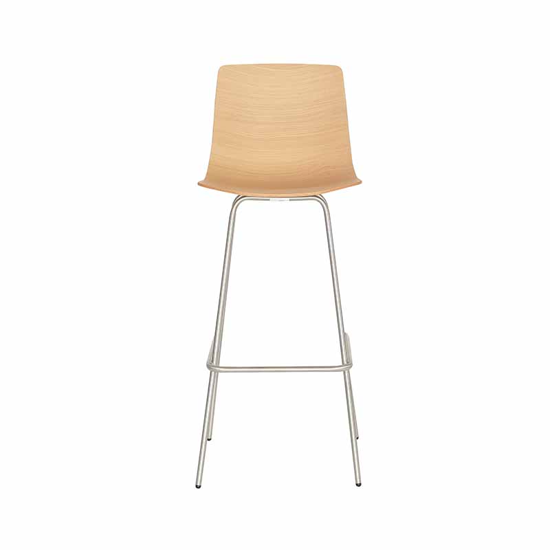 Loku Bar Stool with Tubular Base by Olson and Baker - Designer & Contemporary Sofas, Furniture - Olson and Baker showcases original designs from authentic, designer brands. Buy contemporary furniture, lighting, storage, sofas & chairs at Olson + Baker.