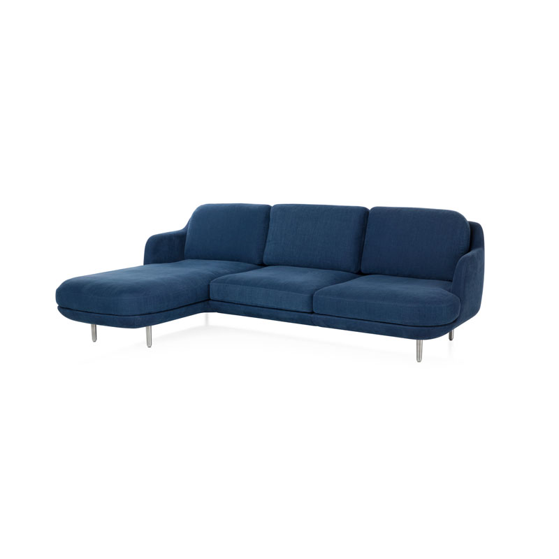 Fritz Hansen Lune Sofa Three Seater Chaise by Olson and Baker - Designer & Contemporary Sofas, Furniture - Olson and Baker showcases original designs from authentic, designer brands. Buy contemporary furniture, lighting, storage, sofas & chairs at Olson + Baker.