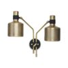 Bert Frank Riddle Wall Lamp Double by Bert Frank Olson and Baker - Designer & Contemporary Sofas, Furniture - Olson and Baker showcases original designs from authentic, designer brands. Buy contemporary furniture, lighting, storage, sofas & chairs at Olson + Baker.
