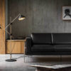 Bert_Frank_Shear_Floor_Lamp_Black_Lifestyle2 Olson and Baker - Designer & Contemporary Sofas, Furniture - Olson and Baker showcases original designs from authentic, designer brands. Buy contemporary furniture, lighting, storage, sofas & chairs at Olson + Baker.