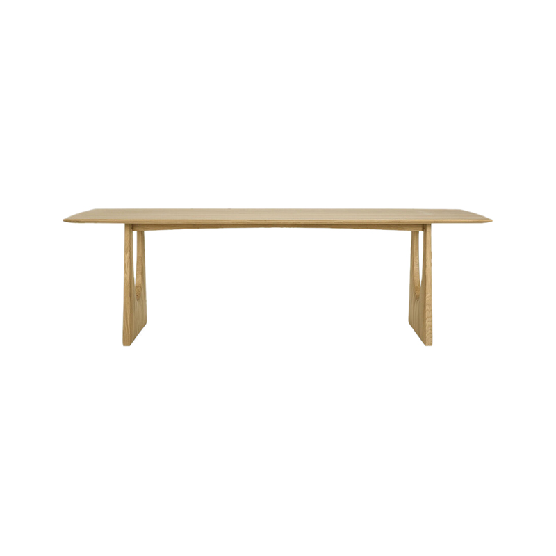 Ethnicraft Geometric 250x100cm Dining Table by Alain Van Havre Olson and Baker - Designer & Contemporary Sofas, Furniture - Olson and Baker showcases original designs from authentic, designer brands. Buy contemporary furniture, lighting, storage, sofas & chairs at Olson + Baker.