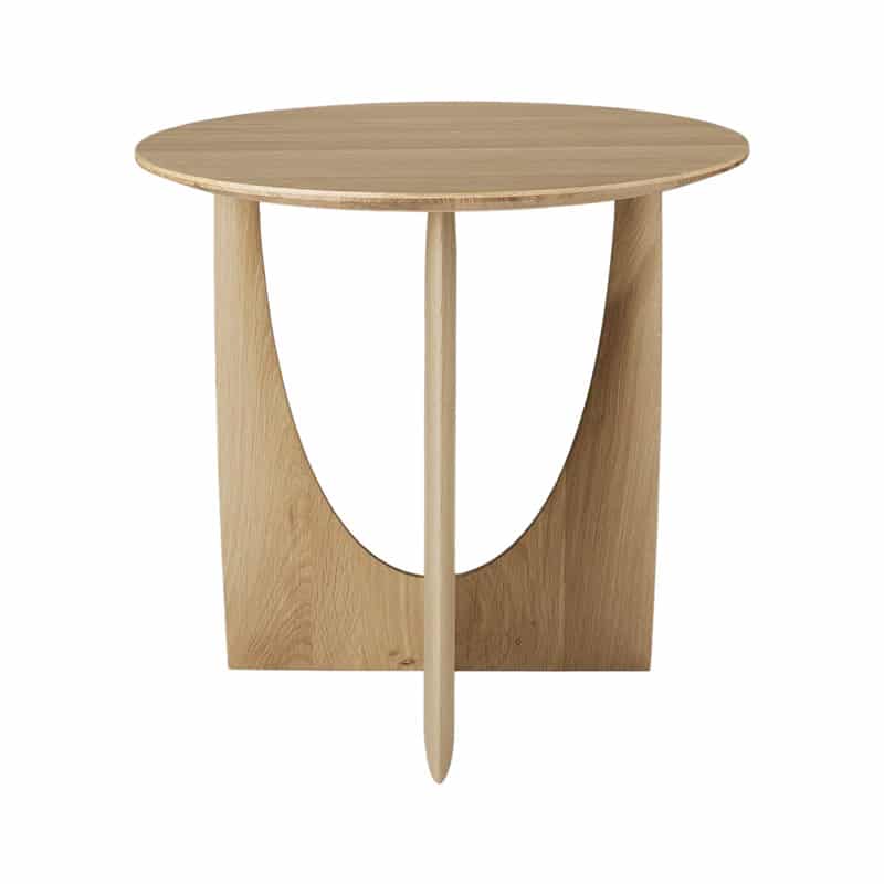 Ethnicraft_Geometric_Side_Table_by_Alain_van_Havre_Oak_3 Olson and Baker - Designer & Contemporary Sofas, Furniture - Olson and Baker showcases original designs from authentic, designer brands. Buy contemporary furniture, lighting, storage, sofas & chairs at Olson + Baker.