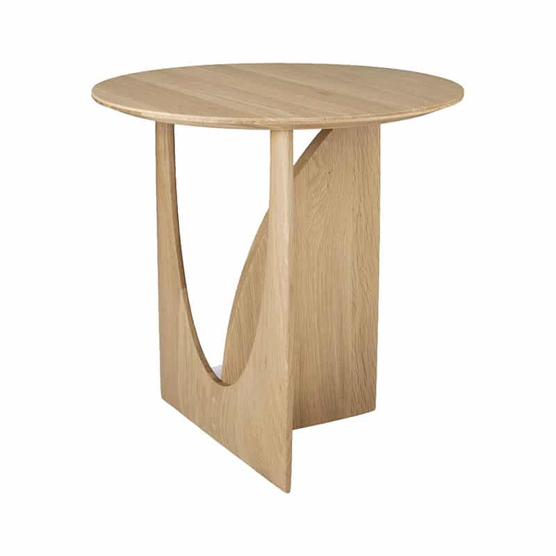 Ethnicraft_Geometric_Side_Table_by_Alain_van_Havre_Oak_4 Olson and Baker - Designer & Contemporary Sofas, Furniture - Olson and Baker showcases original designs from authentic, designer brands. Buy contemporary furniture, lighting, storage, sofas & chairs at Olson + Baker.