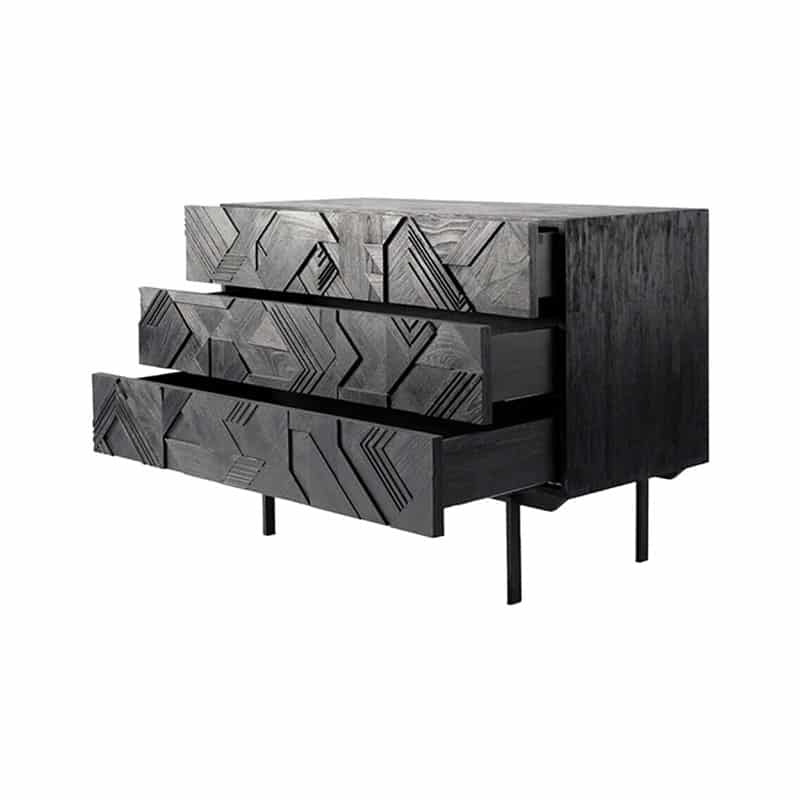 Ethnicraft_Graphic_Chest_of_Three_Drawers_by_Alain_van_Havre_1 Olson and Baker - Designer & Contemporary Sofas, Furniture - Olson and Baker showcases original designs from authentic, designer brands. Buy contemporary furniture, lighting, storage, sofas & chairs at Olson + Baker.