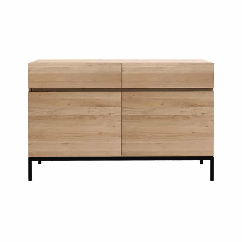 Ligna Sideboard with Black Metal Legs by Olson and Baker - Designer & Contemporary Sofas, Furniture - Olson and Baker showcases original designs from authentic, designer brands. Buy contemporary furniture, lighting, storage, sofas & chairs at Olson + Baker.