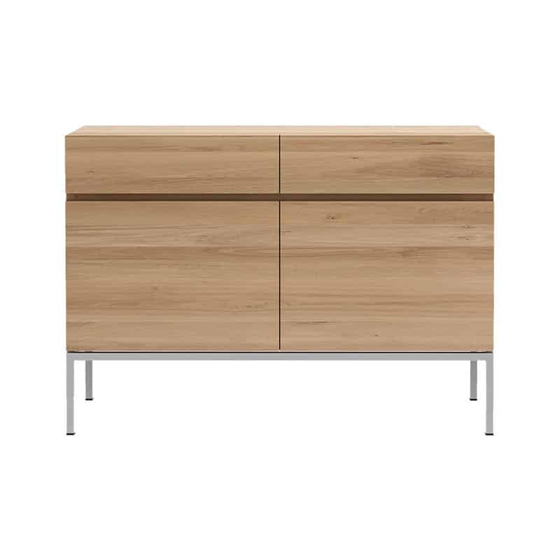 Ethnicraft Ligna Sideboard with Stainless Steel Legs by Olson and Baker - Designer & Contemporary Sofas, Furniture - Olson and Baker showcases original designs from authentic, designer brands. Buy contemporary furniture, lighting, storage, sofas & chairs at Olson + Baker.