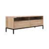 Ethnicraft_Ligna_TV_Cupboard_by_Alain_van_Havre_with_Two_Drawers_Angle Olson and Baker - Designer & Contemporary Sofas, Furniture - Olson and Baker showcases original designs from authentic, designer brands. Buy contemporary furniture, lighting, storage, sofas & chairs at Olson + Baker.