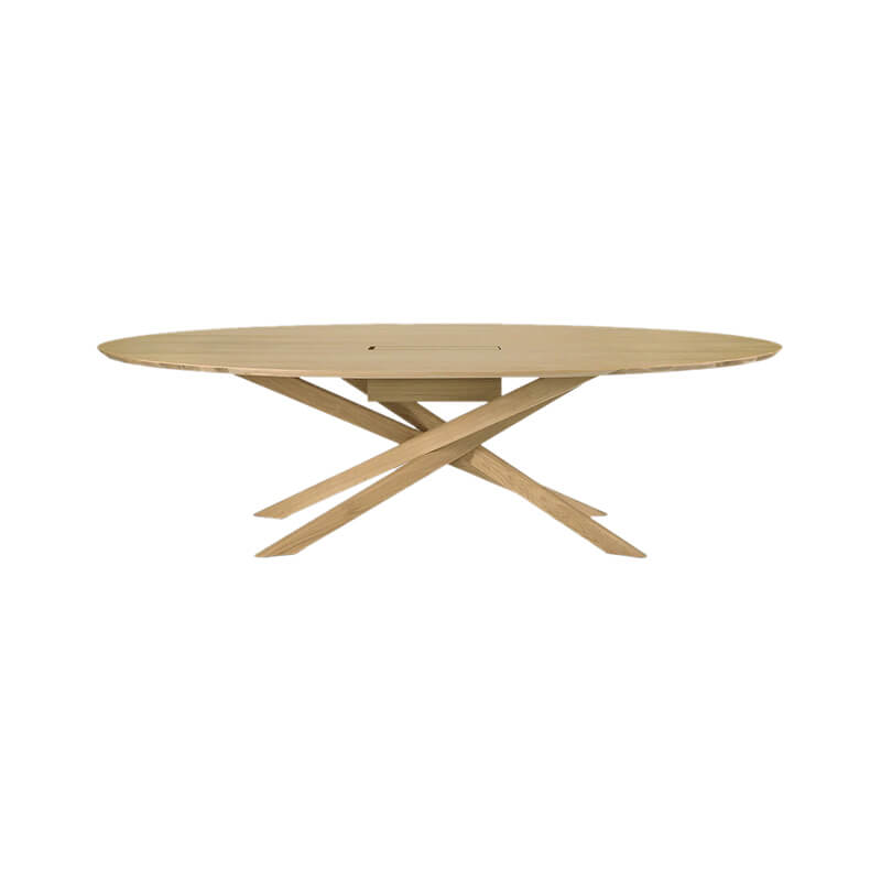Ethnicraft Mikado Meeting Table by Alain Van Havre Olson and Baker - Designer & Contemporary Sofas, Furniture - Olson and Baker showcases original designs from authentic, designer brands. Buy contemporary furniture, lighting, storage, sofas & chairs at Olson + Baker.