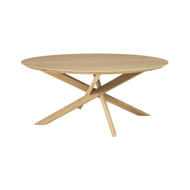 Ethnicraft Mikado Coffee Table Round by Alain Van Havre Olson and Baker - Designer & Contemporary Sofas, Furniture - Olson and Baker showcases original designs from authentic, designer brands. Buy contemporary furniture, lighting, storage, sofas & chairs at Olson + Baker.