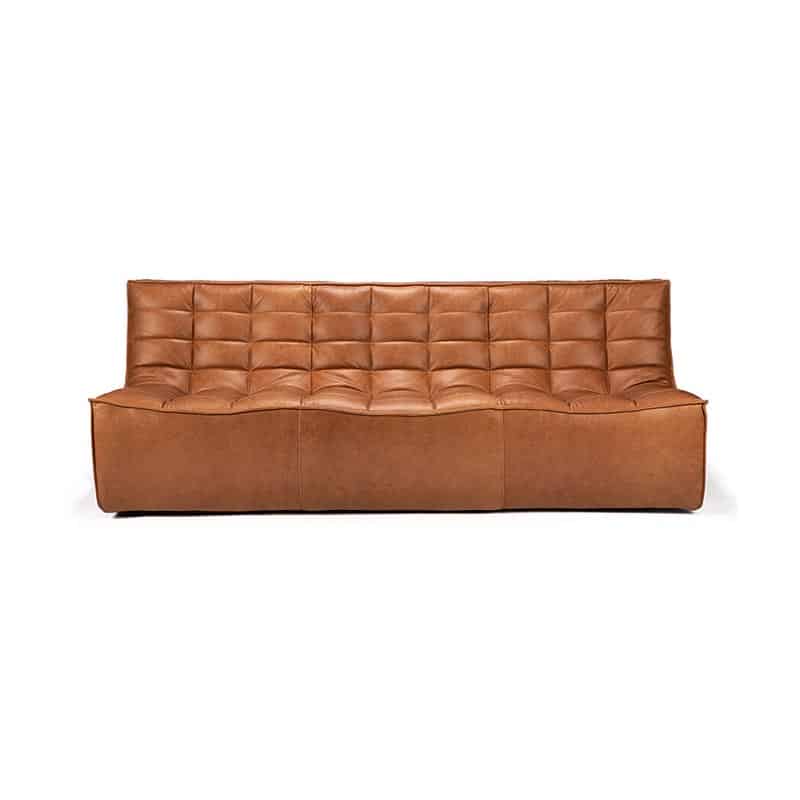 Ethnicraft N701 Three Seat Sofa by Jacques Deneef Olson and Baker - Designer & Contemporary Sofas, Furniture - Olson and Baker showcases original designs from authentic, designer brands. Buy contemporary furniture, lighting, storage, sofas & chairs at Olson + Baker.