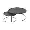 Ethnicraft Round Tray Coffee Table Set by Olson and Baker - Designer & Contemporary Sofas, Furniture - Olson and Baker showcases original designs from authentic, designer brands. Buy contemporary furniture, lighting, storage, sofas & chairs at Olson + Baker.